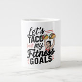 Lass's Taco "über meine Fitness will lustige Entsc Jumbo-Tasse (Vorderseite)