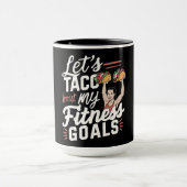 Lass's Taco "über meine Fitness will lustige Entsc Tasse (Zentrum)