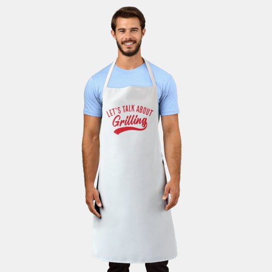 Lass's Talk über Grillen Schürze (Getragen)