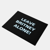 ''Lasst Britney in Ruhe'' Fußmatte (Schrägansicht)