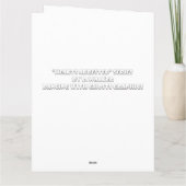 Lässt Dank große gehörnte Eule geben Dankeskarte (Rückseite)