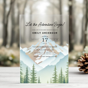 Lasst das Abenteuer beginnen - Baby- Shower im Wal Acryleinladungen