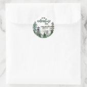 Lasst das Abenteuer beginnen! Duschgeschenk Runder Aufkleber (Tasche)