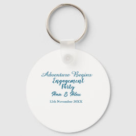 Lasst das Abenteuer beginnen Verlobungsfeier Name  Schlüsselanhänger