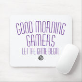 Lasst das Spiel beginnen Gamer-Zitat Mousepad (Mit Mouse)