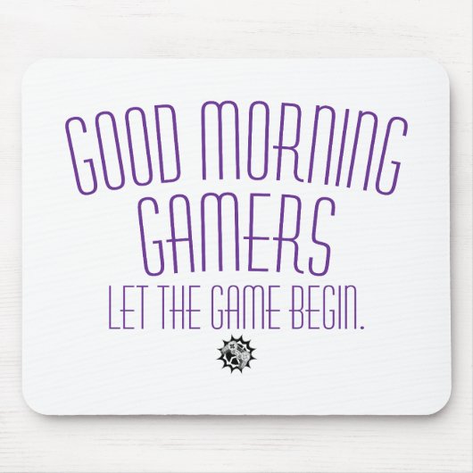 Lasst das Spiel beginnen Gamer-Zitat Mousepad (Vorne)