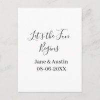 Lasst das Vergnügen beginnen Hochzeitspaar Name Da