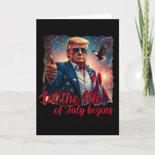 Lasst den 4. Juli beginnen, lustiger Trump, amerik Karte