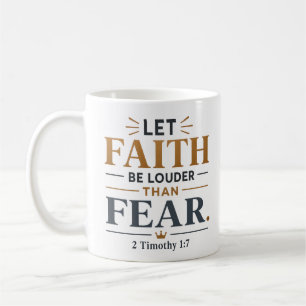 Lasst den Glauben lauter sein als die Angst Christ Kaffeetasse