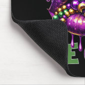 Lasst den Schabernack beginnen Mardi Gras Lippen K Mousepad (Ecke)