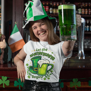 Lasst den Schabernack beginnen St. Patrick Tag auf T-Shirt
