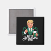 Lasst den Schabernack beginnen St Patricks Day Fra Magnet (Vorderseite/Rückseite)