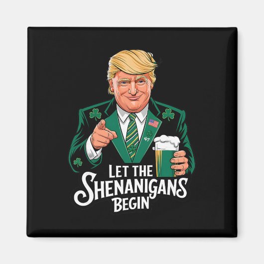 Lasst den Schabernack beginnen St Patricks Day Fra Magnet (Vorne)