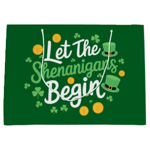 Lasst den Schwindel beginnen Lustiger St. Patrick' Große Geschenktüte
