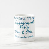 Lasst die Abenteuer beginnen Verlobungsfeier Name Kaffeetasse (Mittel)