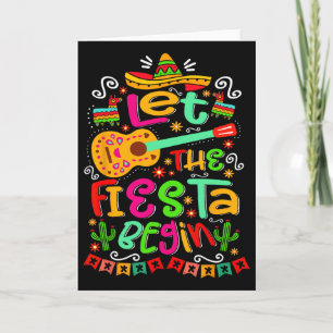 Lasst die Fiesta beginnen Party Mexiko Mexikanisch Karte