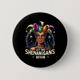 Lasst die Frauen und Mädchen den Mardi Gras H begi Button