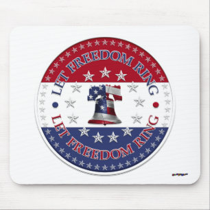 Lasst die Freiheit mit der Freiheitsglocke 13 & 50 Mousepad