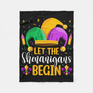 Lasst die Gaudi beginnen Fat Tuesday New Orleans Fleecedecke