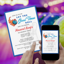 Lasst die guten Zeiten beim Bowling rollen Party