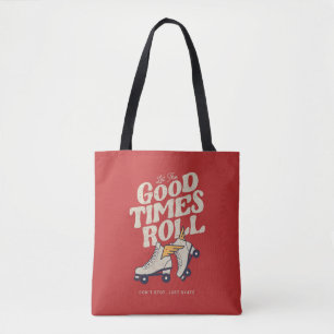 LASST DIE GUTEN ZEITEN ROLLEN 80er RETRO ROLLSCHUH Tasche