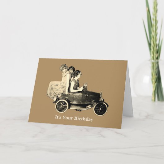 Lasst die guten Zeiten rollen Karte (Vorderseite)