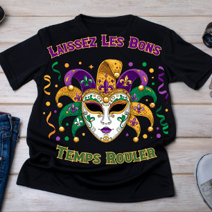 Lasst die guten Zeiten rollen Mardi Gras Maske T-Shirt