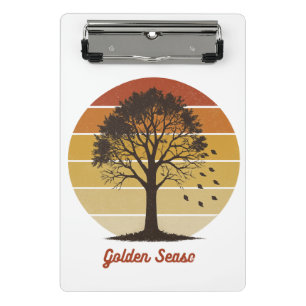 Lasst die Kürbis-Zeiten Rollen Herbstdesign Mini Klemmbrett