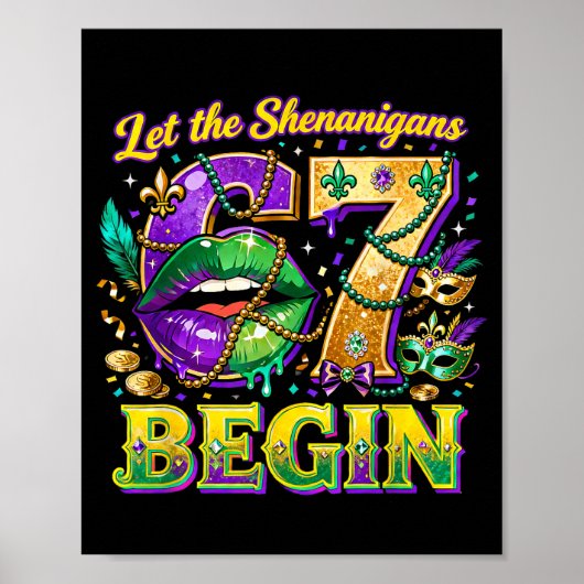 Lasst die Mardi Gras-Scherze 67 beginnen Zitat _2 Poster (Vorne)