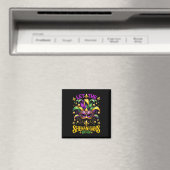 Lasst die Mätzchen beginnen Mardi Gras Kinder Männ Magnet (In Situ (Geschirrspüler))