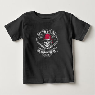 Lasst die Piratenstreiche beginnen Halloween-Schäd Baby T-shirt