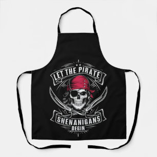Lasst die Piratenstreiche beginnen Halloween-Schäd Schürze
