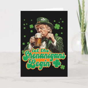 Lasst die Schelmereien beginnen St. Patrick's Day Karte