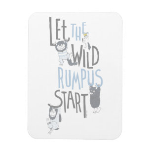 Lasst die wilde Rumpelzeit beginnen - Blau Magnet