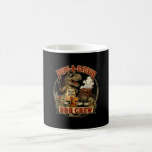 Lässt einen Saurus BBQ-Crew lustiger Dinosaurier-V Kaffeetasse (Mittel)