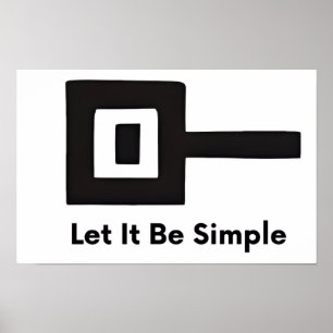 Lasst es einfach sein Wandposter Poster