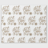 Lasst es Gold-Wrapper Geschenkpapier (Flach)