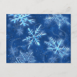 Lasst-es-Schnee-Postkarte Feiertagspostkarte