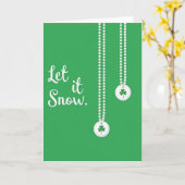 Lasst es Schnee-Schamrocken Karte (Gelbe Blume)