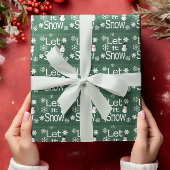 Lasst es schneien geschenkpapier