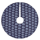 Lasst es schneien polyester weihnachtsbaumdecke (Vorderseite)