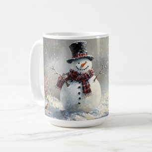 Lasst es schneien Schneemann Kaffeetasse