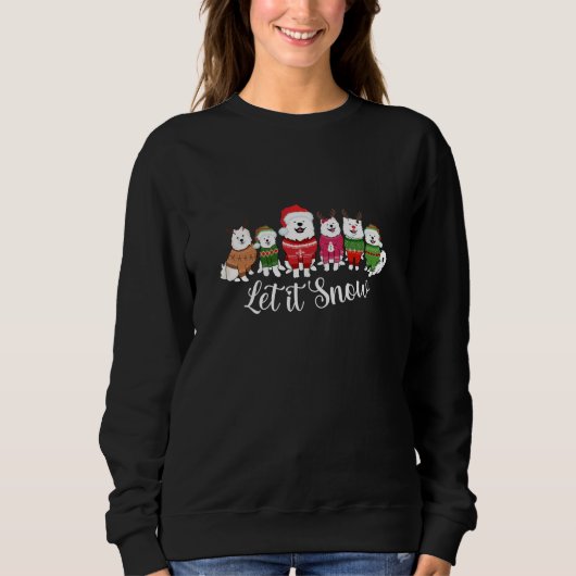 Lasst es schneien! sweatshirt (Vorderseite)