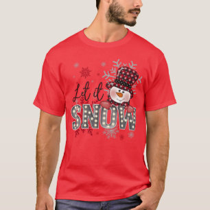 Lasst es schneien Weihnachts-Schneeflocke Geschenk T-Shirt