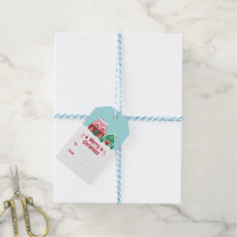 Lasst es schneien Weihnachtsdorf-Geschenkanhänger