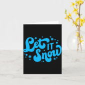 Lasst es schneien Winterdesign _1 Karte (Gelbe Blume)