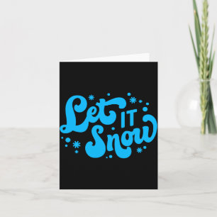 Lasst es schneien Winterdesign  Karte