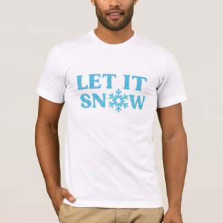 LASST ES SCHNEIEN Winterwunderland Schneeflocke Sc T-Shirt