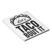 Lasst es uns taco machen notizblock (angewinkelt)