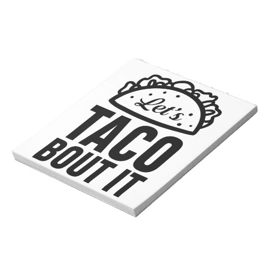 Lasst es uns taco machen notizblock (Rotiert)